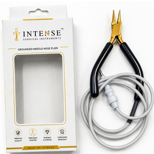 Pince à bec effilé antistatique à prix d'usine, sécurisée ESD, pour la fabrication de bijoux de précision, avec câble antistatique, vente en gros - Product Image 1