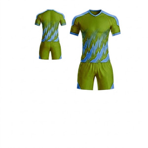 Ensemble de maillots de football unisexe en polyester respirant à séchage rapide, 100 % polyester, service OEM, uniforme de football personnalisé pour équipe - Product Image 5