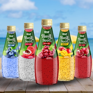 ตัวอย่างฟรี เครื่องดื่มเมล็ดโหระพา VINUT น้ำองุ่นแดง ISO HALAL KOSHER รับผลิตแบรนด์ส่วนตัว ราคาขายส่ง OEM ODM ผลิตในเวียดนาม - Product Image 5