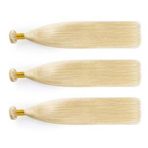 NAJIR HAIR HUB ผมต่ออินเดียแท้แบบตรง 100 กรัม ผมแท้ 100% สีบลอนด์ ติดง่าย จัดแต่งทรงได้ - Product Image 1