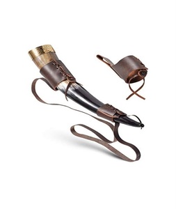 Chope à bière nordique en corne de buffle polie à la main, écologique, à thème animalier, avec support, design personnalisé, pour mariage, maison, hôtel - Product Image 5