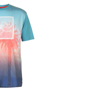 T-shirt décontracté à manches courtes pour homme, col rond, respirant, 100% coton tricoté, coupe ample - Product Image 3