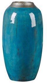 Vase en céramique rouge turquoise fait main Linea, d'inspiration asiatique, en porcelaine décorative, pour salon, salle de thé, mariage - Product Image 5
