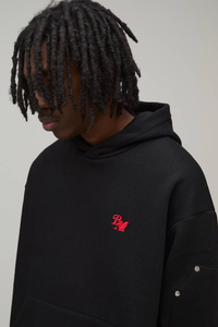 Vente en gros de sweats à capuche d'hiver en polaire polyester/coton de haute qualité, logo 3D personnalisé par transfert thermique, coupe classique, pull pour homme sans doublure - Product Image 3