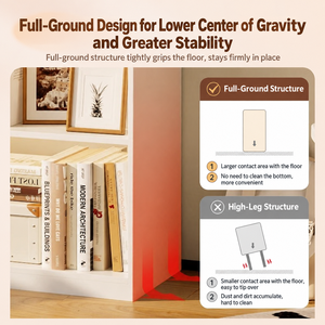 Estantería estrecha de 6 niveles para niños, librero alto que ahorra espacio con gran capacidad de almacenamiento y diseño de panel trasero reforzado - Product Image 5