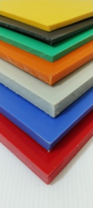 แผ่นพลาสติก UHMWPE HDPE สีสันสดใส กันน้ำ แผ่น PE แบบมุกเงา ทนรังสียูวี ตัดด้วยเลเซอร์ สำหรับงานฝีมือและงานก่อสร้าง แบบกำหนดเองได้ - Product Image 5