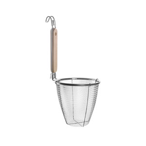 Cestello per la cottura della pasta in acciaio inox con rete filtrante per pasta e verdure - Product Image 1
