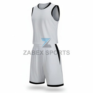 ชุดเครื่องแบบบาสเก็ตบอลออกแบบได้ตามต้องการเสื้อเจอร์ซีย์และกางเกงขาสั้นระบายอากาศได้ดีมีสีและโลโก้สำหรับทีม - Product Image 1