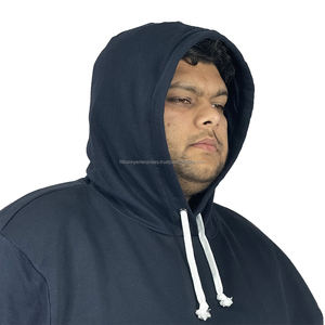 Sweat-shirt surdimensionné décontracté pour homme Sweat à capuche en coton mélangé et polyester grande taille pour l'hiver Confortable et élégant - Product Image 6