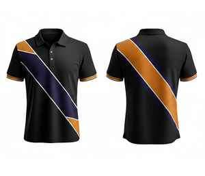 Polo personnalisé OEM entièrement sublimé, fabrication en usine, coutures durables pour hommes, femmes et jeunes, séchage rapide, polo actif Dry-Fit - Product Image 4