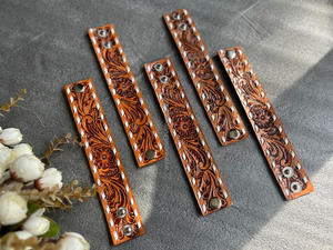 กำไลข้อมือหนังทำมือสำหรับทุกเพศ, สินค้ามาใหม่กำไลข้อมือแฟชั่นทำมือทาสีด้วยมือมีสไตล์ตะวันตกใช้ได้ทุกวัน - Product Image 3