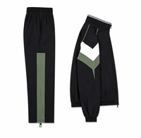 Eazwears Survêtement en nylon tissé durable pour homme, vêtement de sport décontracté d'été, séchage rapide, doux et luxueux, 140g, coupe droite