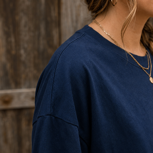 T-shirt ample pour femme avec logo personnalisé, en coton doux, mode estivale décontractée - Product Image 5