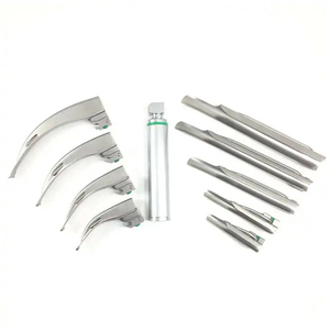 Nouvel arrivage : Set de laryngoscope à fibre optique Macintosh certifié CE, réutilisable, 4 lames, instruments manuels, garantie 1 an, Classe - Product Image 2