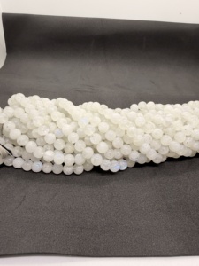 Cuentas de Piedra Lunar Arcoíris Natural en Forma Redonda, Hilo de 16 Pulgadas, Fabricante, Proveedor, Venta al por Mayor para la Fabricación de Joyería - Product Image 2