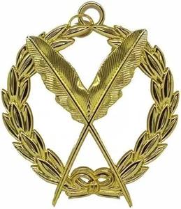 Joya Masónica de la Gran Logia – Collar de Doble Espada de la Gran Logia – Guardia Interior/Sentinel Interior – Joya Dorada - Product Image 3