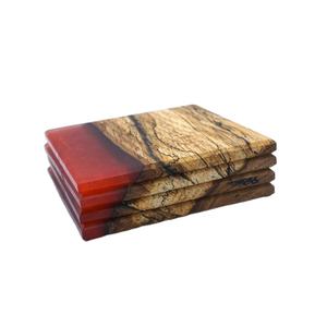 Sous-verres en bois époxy Sous-verre en bois Offre Spéciale Sous-verre en bois gravé écologique Tapis de tasse à thé pour la maison et le bureau - Product Image 5