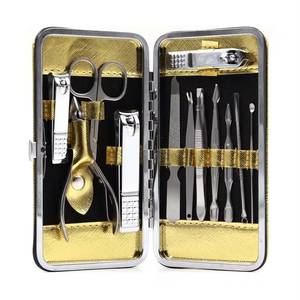 Kit de manucure luxueux 12 en 1 en acier inoxydable avec étui, outils portables pour adultes et logo personnalisé - Product Image 6