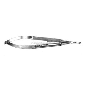 Portaagujas de Microcirugía Curvos de Acero Inoxidable Alemán VERITAS (15 cm) - Instrumentos Quirúrgicos para Sutura |   Kit de sutura, instrumento médico - Product Image 2