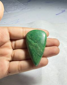 Jade natural verde Paradise Cabochon, colgante de cristal suelto de diseño, gema para la fabricación de joyería curativa - Product Image 4
