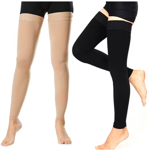 ผ้ารัดขาแบบรัดกระชับ สีดำ ผสมผ้ายืดสแปนเด็กซ์ ระบายอากาศได้ดี ไม่ลื่น ใช้ได้ทั้งชายและหญิง สำหรับป้องกันอาการบวมและเคล็ดขัดยอก เหมาะสำหรับทุกการใช้งาน - Product Image 2