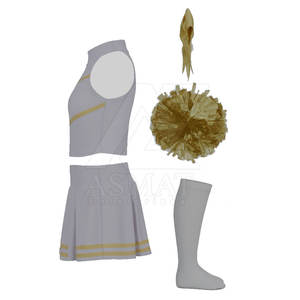 ชุดยูนิฟอร์มทีมเชียร์ดั๊นซ์ Low Moq แบบกำหนดสีเอง เสื้อแขนกุดและกระโปรง ชุดกีฬา - Product Image 3