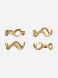 Modern Brass Napkin Ring <b>5</b> Cm Wide Durable Table Decoration Wedding Use - Product Image 2