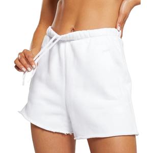 Shorts de cycliste pas chers taille haute pour femme, en mélange de coton 100% molletonné, pour fitness, gym, entraînement et yoga - Product Image 2
