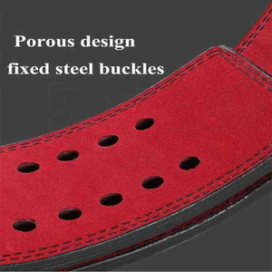 Guantes de Levantamiento de Pesas Profesionales Personalizados al por Mayor, de Cuero Vacuno, 4 Pulgadas, 10mm/13mm, Transpirables, Antideslizantes, con Doble Punta Ajustable - Product Image 3