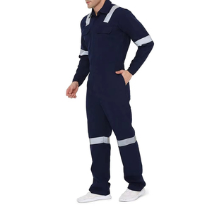 Lightweight Cotton & Polycotton Coverall Overall Hi Vis Work Wear <b>Boilersuit</b> Reflective & Waterproof Safety Workwear - Product Image 3