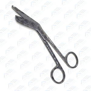 กรรไกรตัดผ้าพันแผลแบบมีห่วงคล้อง สแตนเลส สำหรับแพทย์ ผู้เชี่ยวชาญด้านการแพทย์ และการผ่าตัด - Product Image 2