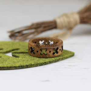 Handmade <b>Wooden</b> <b>Napkin</b> <b>Ring</b> Premium Dining Table Decorative Wedding Accessories by Tradebyd - Product Image 2