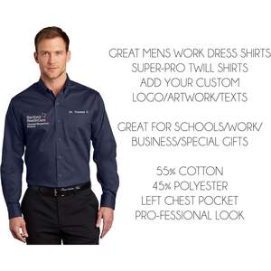 Camisas de Vestir Personalizadas para Hombre S663 SuperPro Twill con Bordado Personalizado con Logotipos y Textos, Agrega un Toque Personalizado - Product Image 4