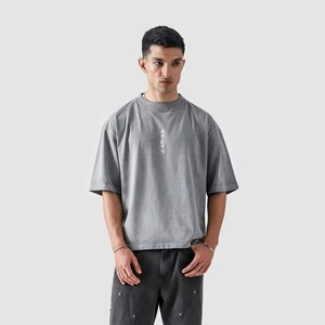 เสื้อยืดมอเตอร์สปอร์ตผู้ชายคุณภาพสูงแบบขายส่ง ทรงโอเวอร์ไซส์ ตัดต่อผ้าหลายชิ้น ไหล่ตก ระบายอากาศได้ดี ผลิตจากผ้าฝ้าย 100% ผลิตในปากีสถาน - Product Image 1