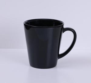 Conical Color <b>Ceramic</b> <b>Mug</b> Straight Shape Minimalist Design Light Blue Color Daily Use Drinkware - Product Image 2