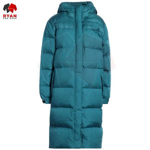 Veste longue matelassée à capuche pour femme, doublure en polyester, chaleur moyenne, veste d'hiver élégante - Product Image 4