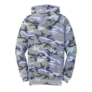 Sweat à capuche personnalisé OEM imprimé camouflage pour homme, 50% coton 50% polyester, manches longues, sweat à capuche oversize pour homme - Product Image 6