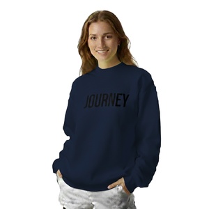 Sudadera de Manga Larga con Cuello Alto para Mujer, Diseño Minimalista, Cómoda para Uso Diario, Hombros Caídos, Alta Demanda - Product Image 1