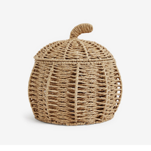 Paniers citrouilles en corde de papier tressée de haute qualité pour le rangement, paniers d'Halloween pour cadeaux, du Vietnam - Product Image 1
