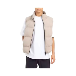 2025 Custom Men <b>Jacket</b> Fashion Winter Wear Down Puffer <b>Jacket</b> <b>Packable</b> Vest Half Sleeveless <b>Jacket</b> for Men - Product Image 3