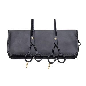 Ciseaux de coiffure professionnels en acier inoxydable, lame tranchante, pour droitiers, manche en plastique, pour barbiers - Product Image 5