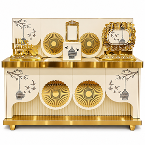 Mostrador de Buffet de Acero de Lujo Golden Aviary con Diseño Moderno y Elegante para Servicio de Alimentos en Hoteles, Restaurantes y Banquetes - Product Image 1