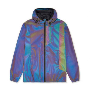 High Quality Rainbow <b>Reflective</b> <b>Jacket</b> Lightweight Outdoor Wear With Colorful <b>Reflective</b> Finish Cycling <b>Running</b> And Daily Use - Product Image 3