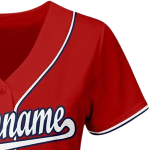 Men Red White Navy Baseball Jersey Button Front Team Shirt Performance <b>Athletic</b> Game Day Practice Sports Uniform Wear - Product Image 4