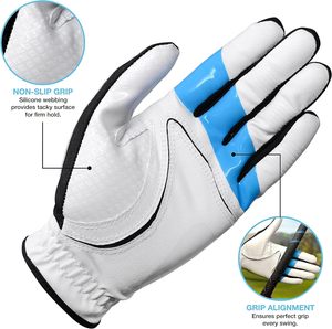 Agarre Perfecto en Cada Golpe, Incluye Videos de Entrenamiento, Corrige tu Golpe Deslizante y Mejora tu Agarre, Guantes de Golf para Hombre - Product Image 4