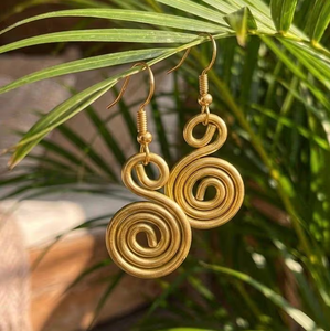 Fashionable Handmade Brass Wire Earrings <b>For</b> Women & <b>Girls</b> <b>Birthday</b> Party & Wedding <b>Gifts</b> Fashion Cuff Earrings In Sale - Product Image 1