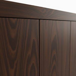 ตู้ไซด์บอร์ด 4 บาน รุ่น Soft Edge ทำจาก MDF ทันสมัย พร้อมผิวไม้โอ๊คแท้ กันน้ำได้ - Product Image 6