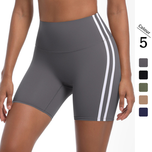 Shorts de Yoga de Alta Calidad, Acanalados, Sin Costuras, para Mujer, para Entrenamiento Físico, Cintura Alta, Ropa Deportiva OEM - Product Image 4