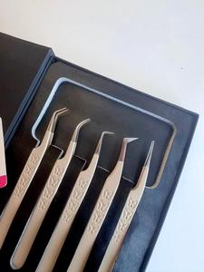 GETUP BROSONS IMPEX Precision Stainless Steel Anti-Static 10mm Eyelash Tweezers Set with Logo <b>Box</b> Packaging 90/Dolphin/<b>Boot</b> - Product Image 5