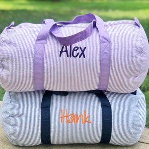 Premium Striped Cotton Quilted Duffle <b>Bag</b> Lightweight Durable Eco Friendly Large Capacity Luxury Weekender Polyester <b>Clothes</b> - Product Image 5